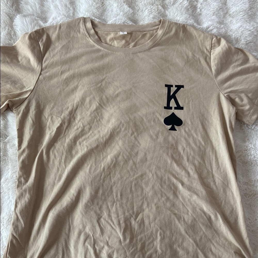 Men's Tan Graphic T-Shirt